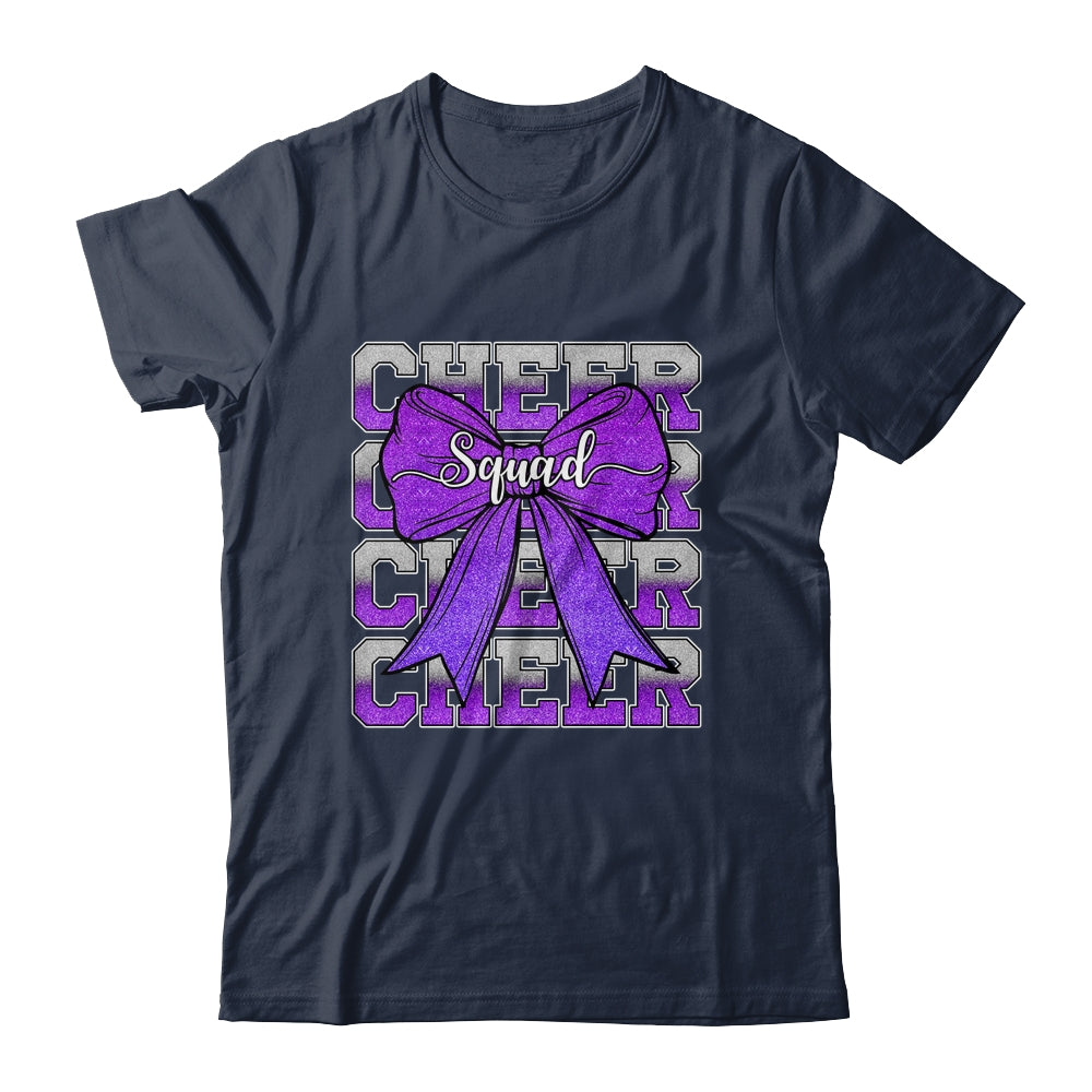 Cheer Squad Funny Cheerleader Cheerleading Coquette Purple Shirt & Tank Top | siriusteestore