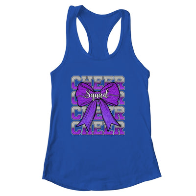 Cheer Squad Funny Cheerleader Cheerleading Coquette Purple Shirt & Tank Top | siriusteestore