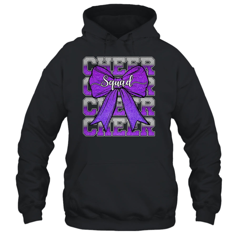 Cheer Squad Funny Cheerleader Cheerleading Coquette Purple Shirt & Tank Top | siriusteestore