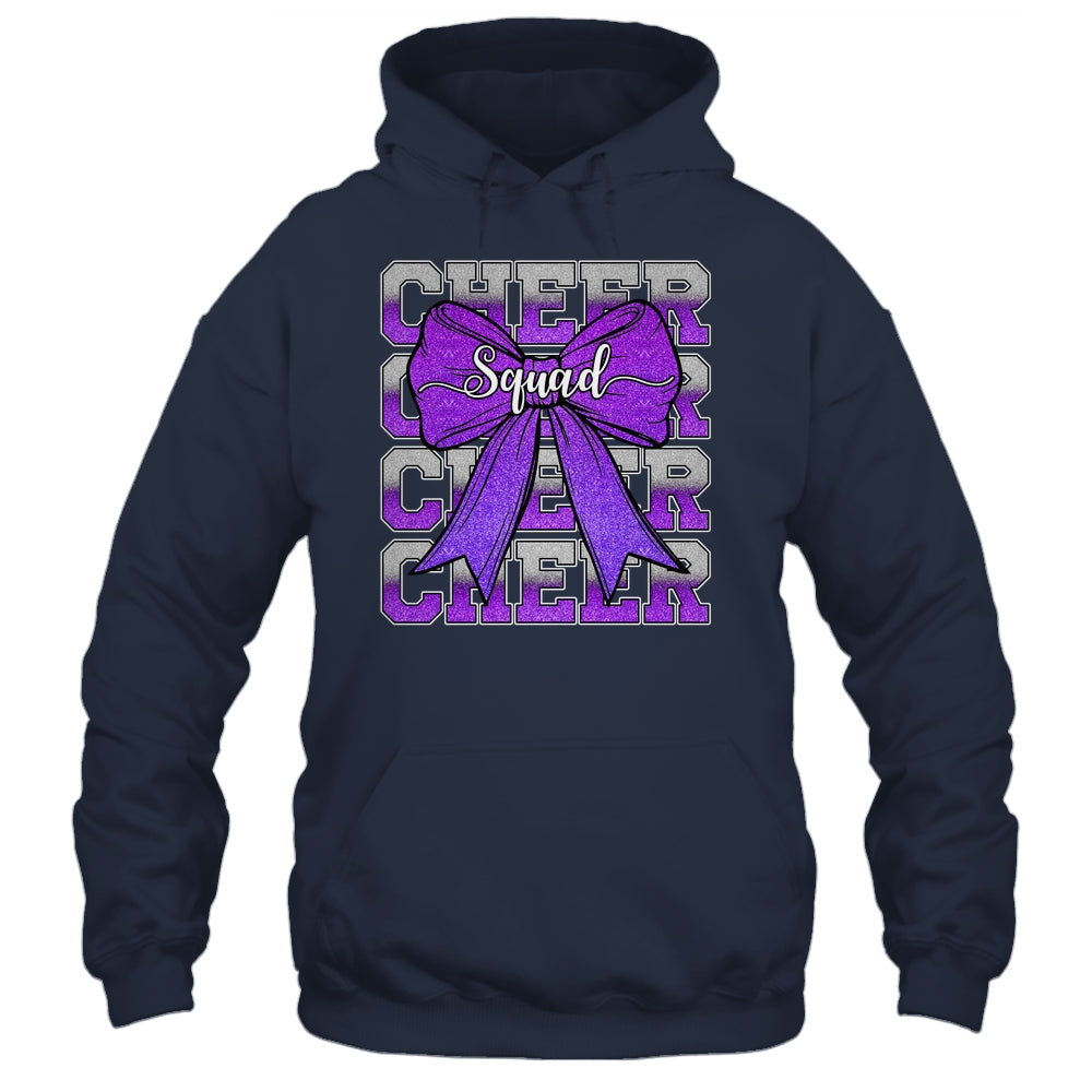 Cheer Squad Funny Cheerleader Cheerleading Coquette Purple Shirt & Tank Top | siriusteestore