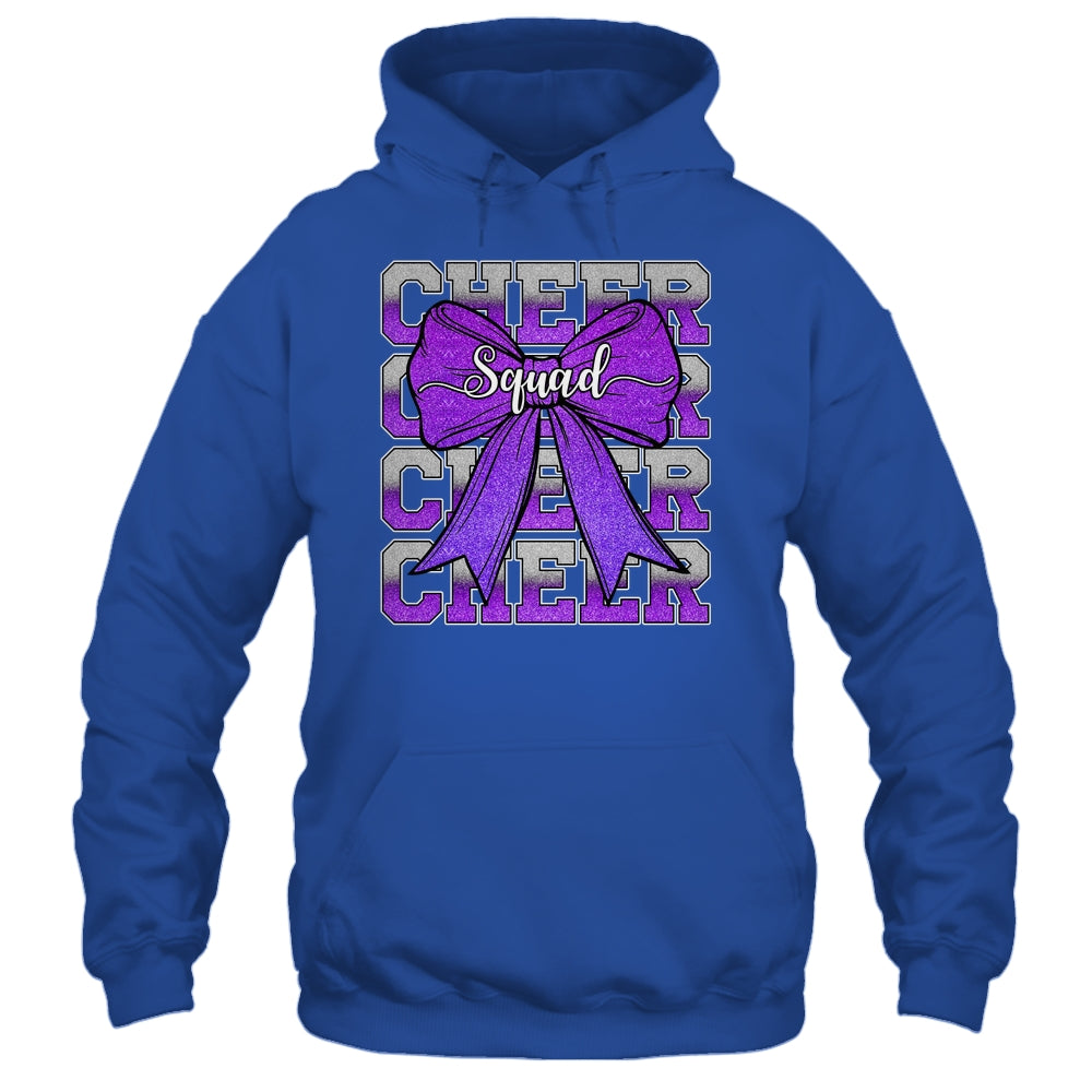 Cheer Squad Funny Cheerleader Cheerleading Coquette Purple Shirt & Tank Top | siriusteestore