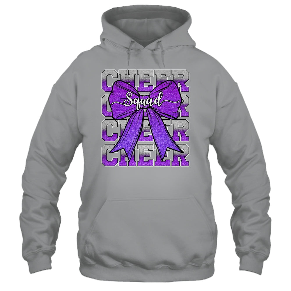Cheer Squad Funny Cheerleader Cheerleading Coquette Purple Shirt & Tank Top | siriusteestore