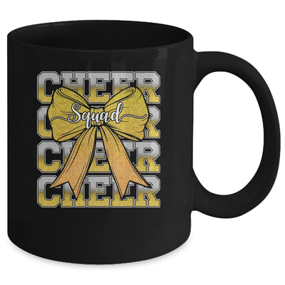 Cheer Squad Funny Cheerleader Cheerleading Coquette Yellow Mug | siriusteestore