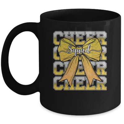 Cheer Squad Funny Cheerleader Cheerleading Coquette Yellow Mug | siriusteestore