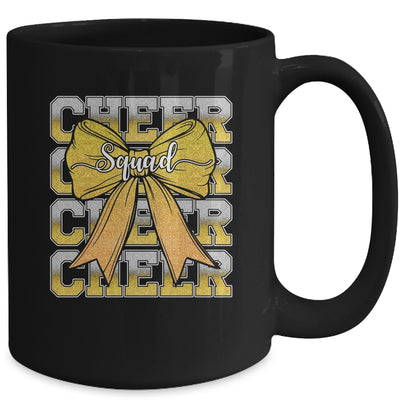 Cheer Squad Funny Cheerleader Cheerleading Coquette Yellow Mug | siriusteestore
