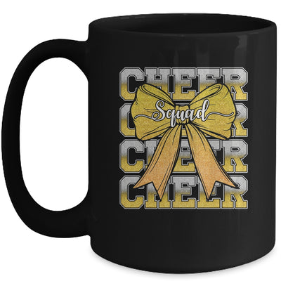 Cheer Squad Funny Cheerleader Cheerleading Coquette Yellow Mug | siriusteestore