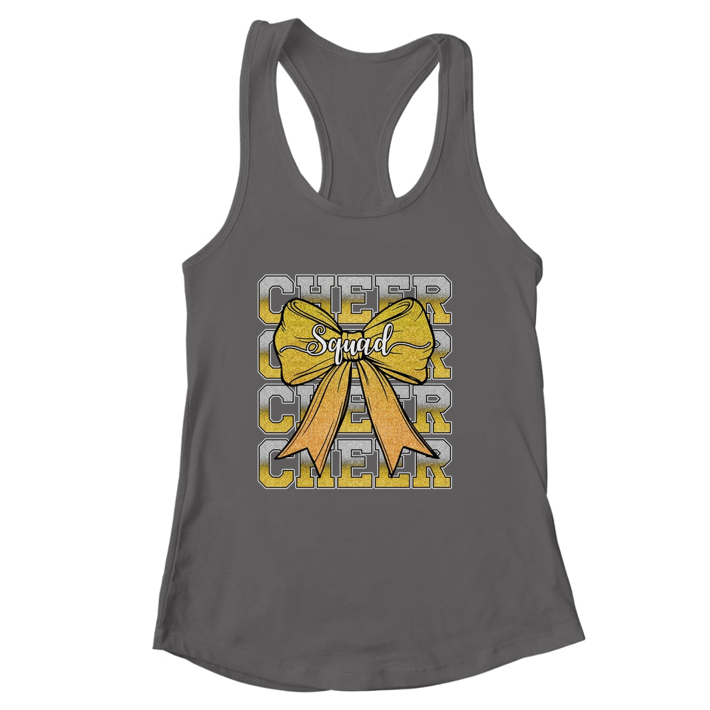 Cheer Squad Funny Cheerleader Cheerleading Coquette Yellow Shirt & Tank Top | siriusteestore