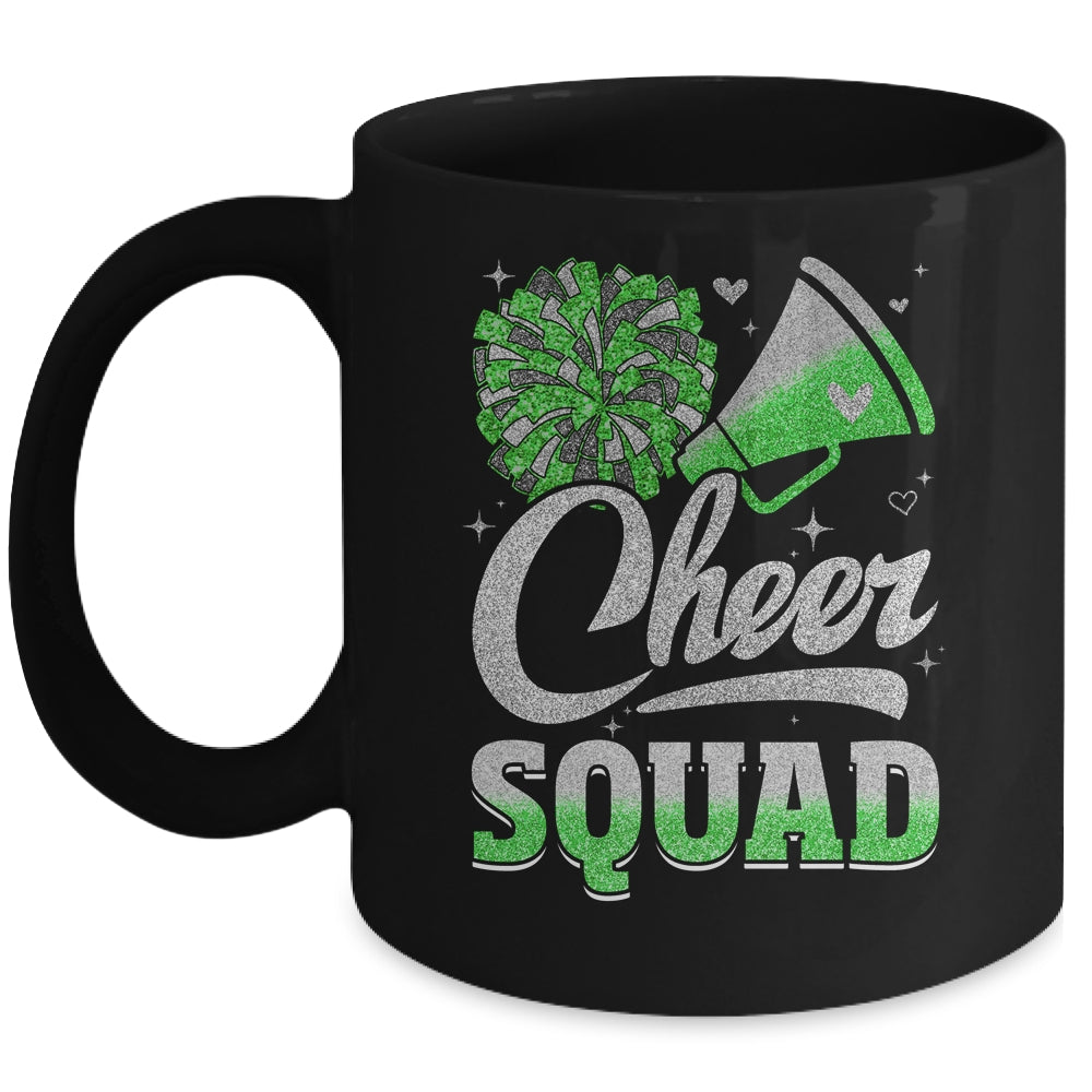 Cheer Squad Funny Cheerleader Cheerleading Green Women Girl Mug | siriusteestore