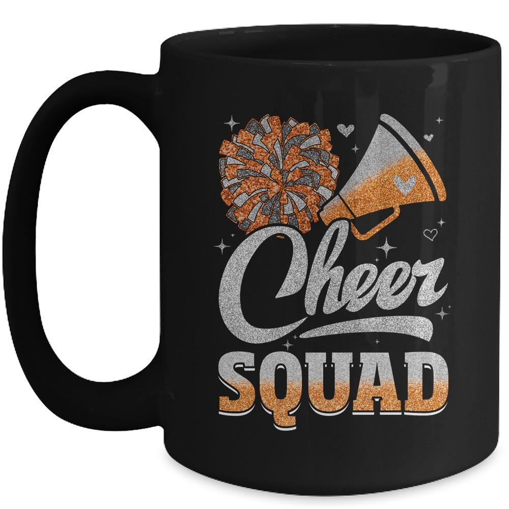 Cheer Squad Funny Cheerleader Cheerleading Orange Women Girl Mug | siriusteestore