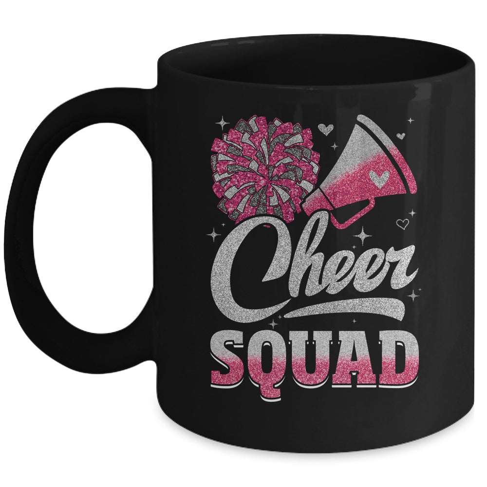 Cheer Squad Funny Cheerleader Cheerleading Pink Women Girl Mug | siriusteestore