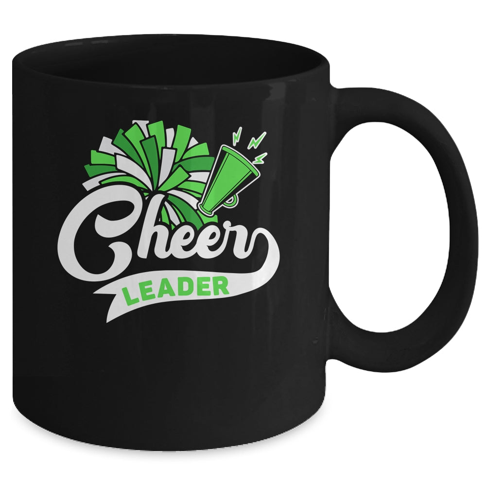 Cheerleader For Girls Women Cheerleading Cheer Practice Green Mug | siriusteestore