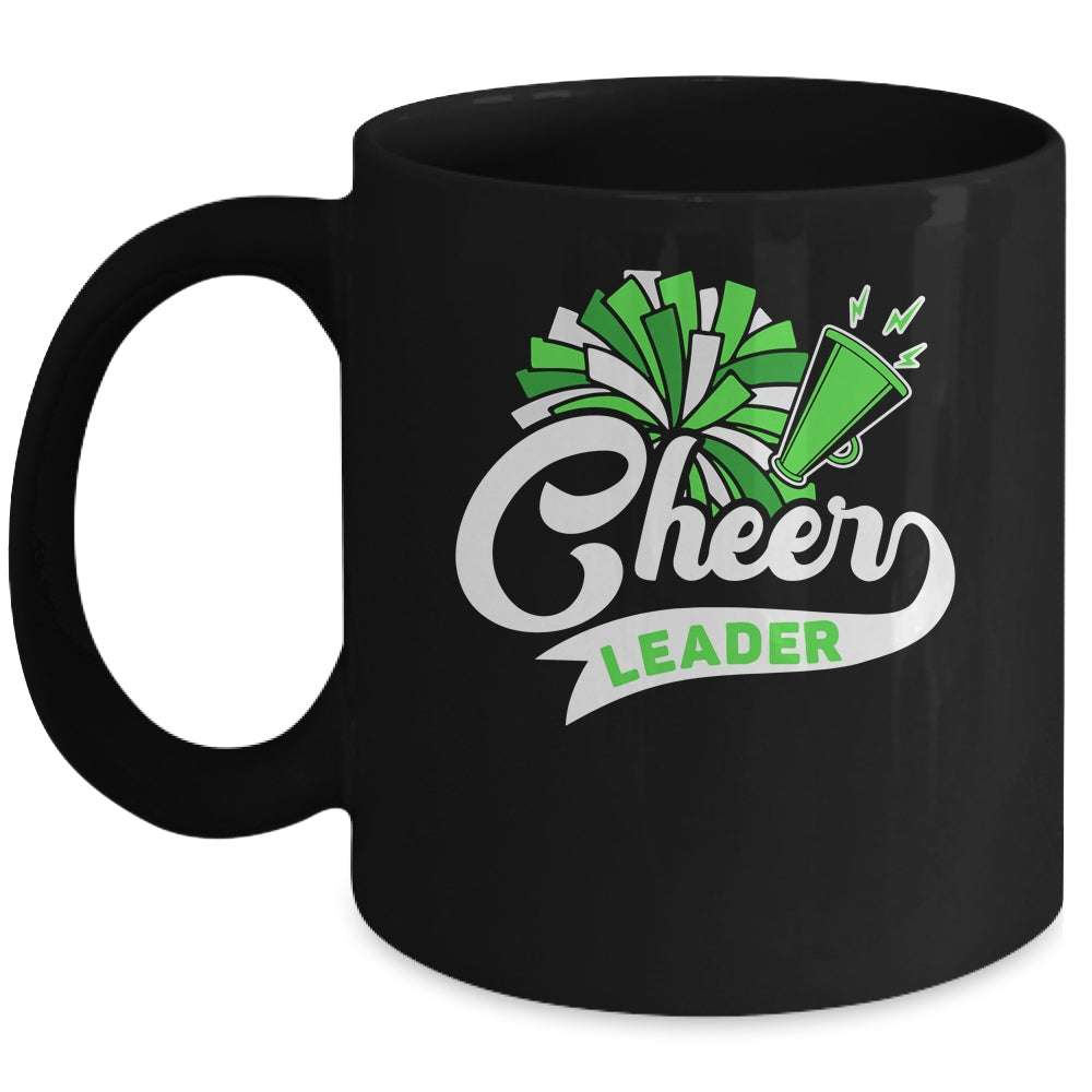 Cheerleader For Girls Women Cheerleading Cheer Practice Green Mug | siriusteestore