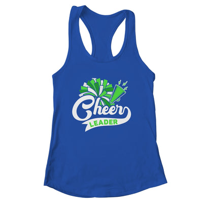 Cheerleader For Girls Women Cheerleading Cheer Practice Green Shirt & Tank Top | siriusteestore
