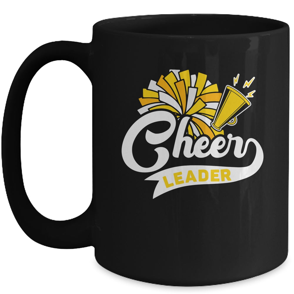 Cheerleader For Girls Women Cheerleading Cheer Practice Yellow Mug | siriusteestore