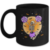 Cheerleading Skeleton Halloween Cheer Mom Girls Womens Cheer Mug | siriusteestore