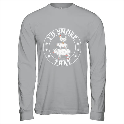 Chef Butcher BBQ Smoker I'd Smoke That Barbecue Pitmaster Shirt & Hoodie | siriusteestore