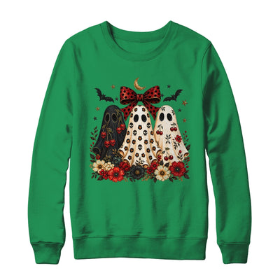 Cherry Ghost Coquette Halloween Spooky Season Ghost Leopard Shirt & Sweatshirt | siriusteestore