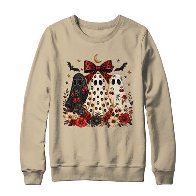 Cherry Ghost Coquette Halloween Spooky Season Ghost Leopard Shirt & Sweatshirt | siriusteestore