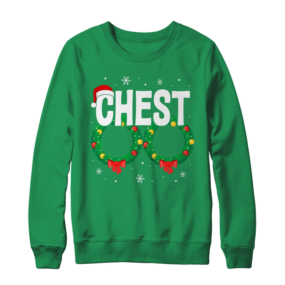 Chest Nuts Matching Chestnuts Funny Christmas Couples Chest Shirt & Sweatshirt | siriusteestore