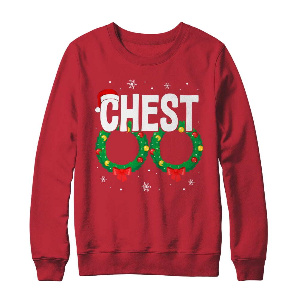 Chest Nuts Matching Chestnuts Funny Christmas Couples Chest Shirt & Sweatshirt | siriusteestore