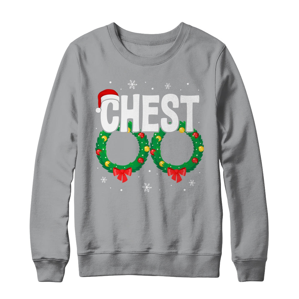 Chest Nuts Matching Chestnuts Funny Christmas Couples Chest Shirt & Sweatshirt | siriusteestore