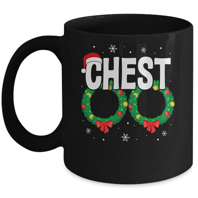 Chest Nuts Matching Chestnuts Funny Christmas Couples Chest Mug | siriusteestore