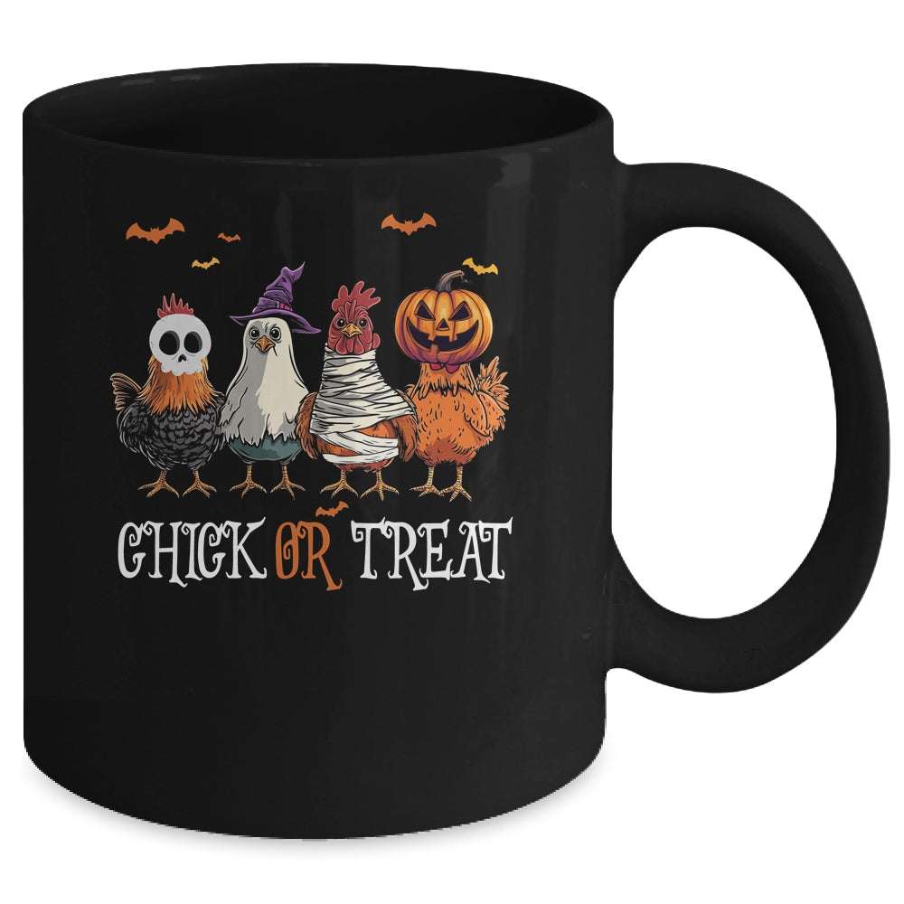 Chick Or Treat Halloween Witch Spooky Chicken Women Mug | siriusteestore