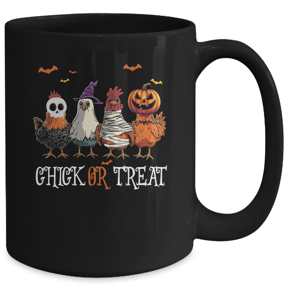 Chick Or Treat Halloween Witch Spooky Chicken Women Mug | siriusteestore