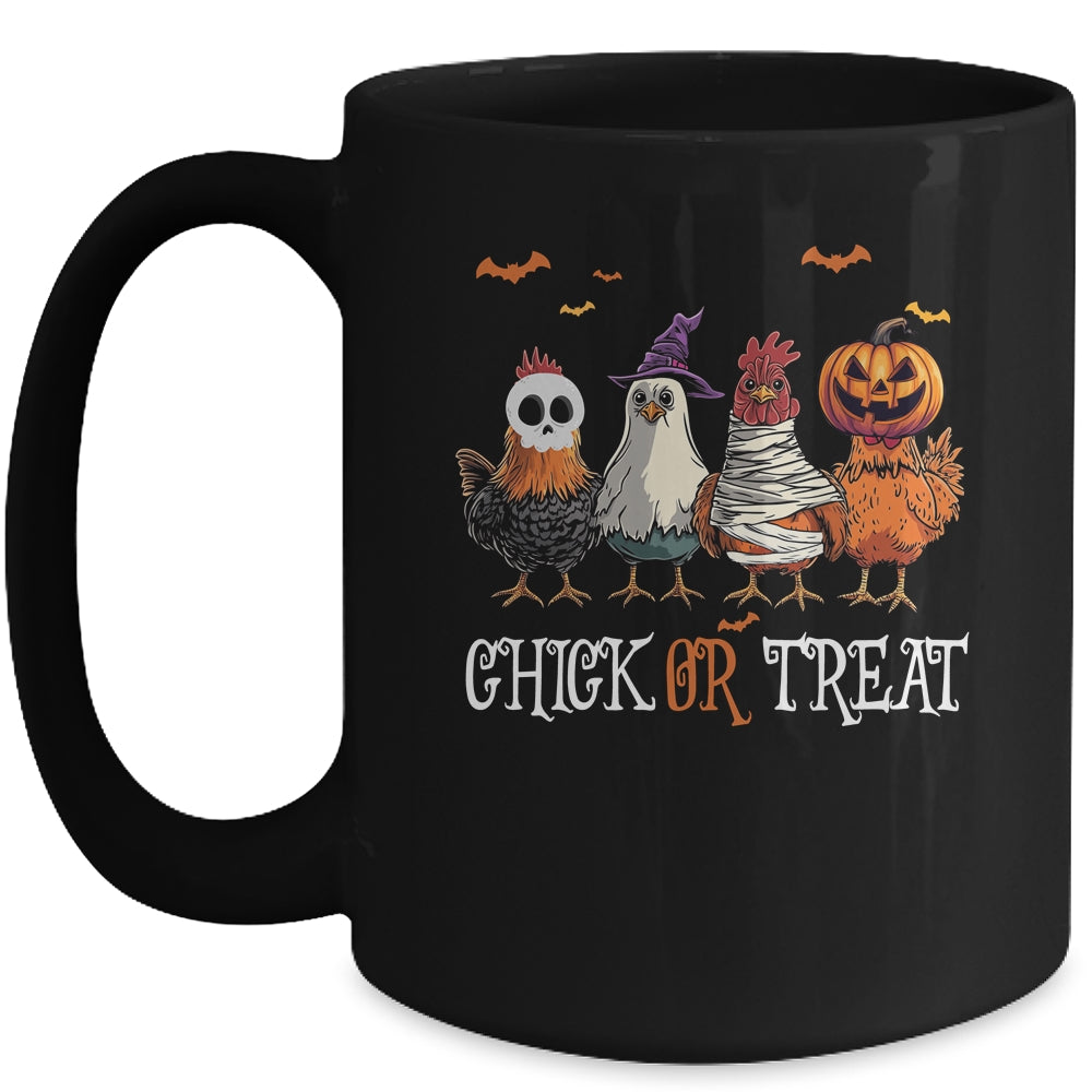 Chick Or Treat Halloween Witch Spooky Chicken Women Mug | siriusteestore