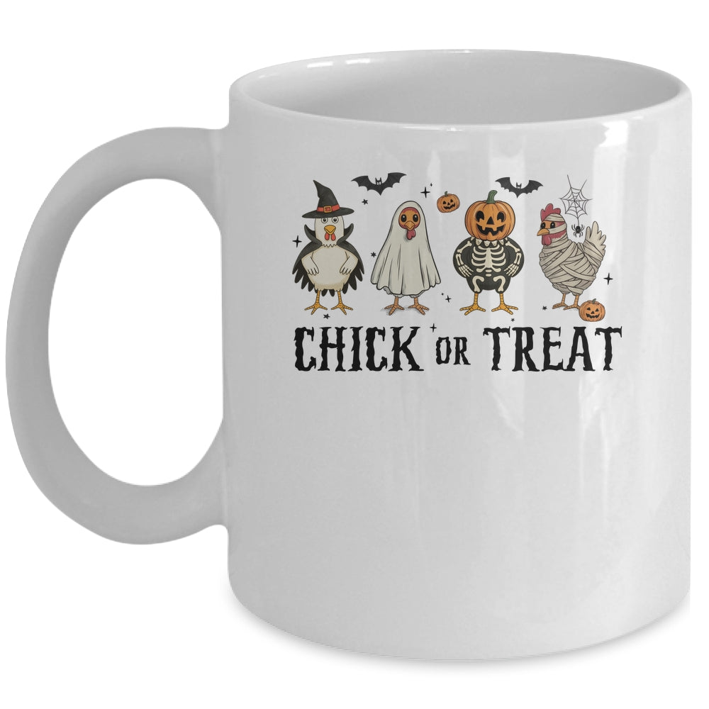 Chick Or Treat Spooky Chicken Halloween Spooky Season Kids Mug | siriusteestore