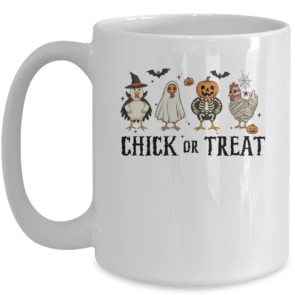 Chick Or Treat Spooky Chicken Halloween Spooky Season Kids Mug | siriusteestore