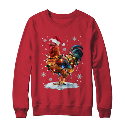 Chicken Christmas Chickens Santa Hat Xmas Chicken Lover Shirt & Sweatshirt | siriusteestore