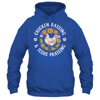 Chicken Raising & Jesus Praising Christian Farmer Lover Shirt & Tank Top | siriusteestore