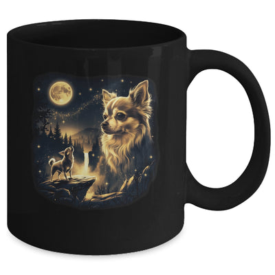 Chihuahua Howling To The Moon Vintage 90s Retro Dog Lover Mug | siriusteestore