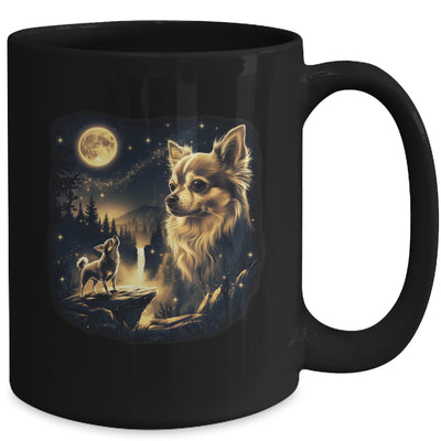 Chihuahua Howling To The Moon Vintage 90s Retro Dog Lover Mug | siriusteestore