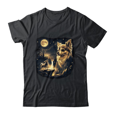 Chihuahua Howling To The Moon Vintage 90s Retro Dog Lover Shirt & Hoodie | siriusteestore