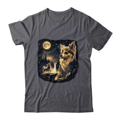 Chihuahua Howling To The Moon Vintage 90s Retro Dog Lover Shirt & Hoodie | siriusteestore