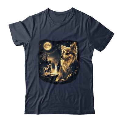 Chihuahua Howling To The Moon Vintage 90s Retro Dog Lover Shirt & Hoodie | siriusteestore