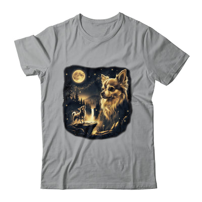 Chihuahua Howling To The Moon Vintage 90s Retro Dog Lover Shirt & Hoodie | siriusteestore