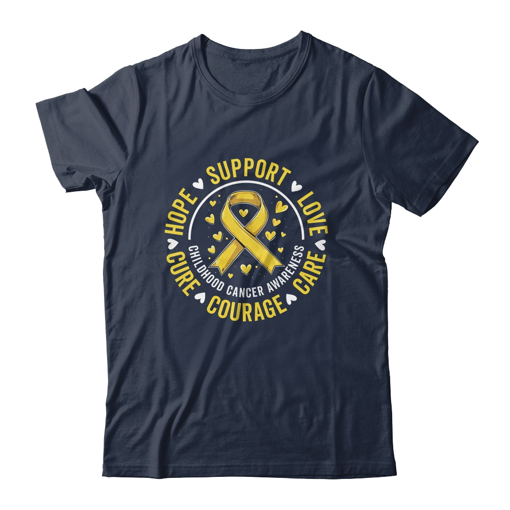 Childhood Cancer Awareness Child Cancer Care Gold Ribbon Shirt & Hoodie | siriusteestore
