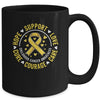 Childhood Cancer Awareness Child Cancer Care Gold Ribbon Mug | siriusteestore