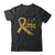 Childhood Cancer Awareness Hippie Flower Gold Ribbon Support Shirt & Hoodie | siriusteestore