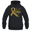 Childhood Cancer Awareness Hippie Flower Gold Ribbon Support Shirt & Hoodie | siriusteestore