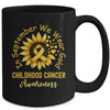 Childhood Cancer Awareness In September We Wear Gold Sunflower Mug | siriusteestore