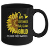 Childhood Cancer Awareness In September Wear Gold Sunflower Mug | siriusteestore