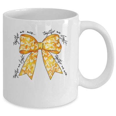 Childhood Cancer Warrior Together We Fight Together We Win Mug | siriusteestore