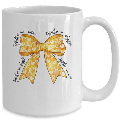 Childhood Cancer Warrior Together We Fight Together We Win Mug | siriusteestore