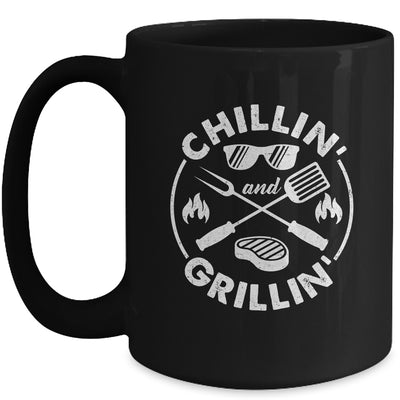 Chillin And Grillin Costume Funny BBQ Grilling Dad Mug | siriusteestore