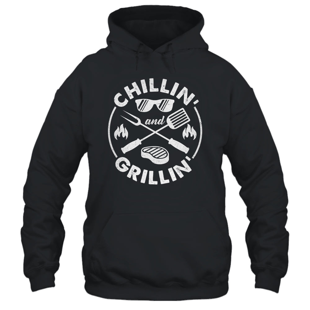Chillin And Grillin Costume Funny BBQ Grilling Dad Shirt & Hoodie | siriusteestore
