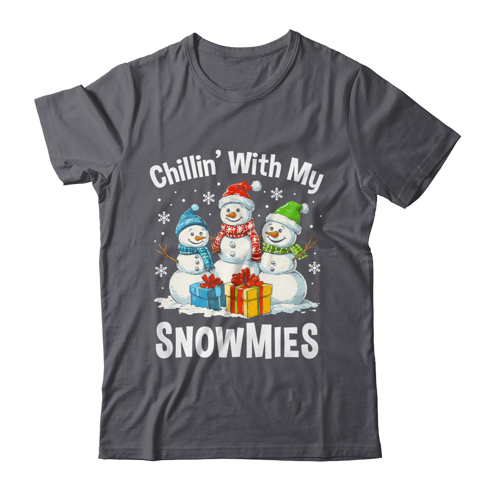 Chillin With My Snowmies Ugly Christmas Snowman Family Shirt & Sweatshirt | siriusteestore